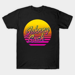 Johnny Personalized Name Birthday Retro 80s Styled Gift T-Shirt